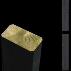 Plus Stolper Og Hegnspæle^Omlimet stolpe/drager  4,5x9x238 cm sort