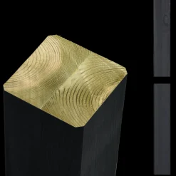 Plus Stolper Og Hegnspæle^Omlimet stolpe/drager  9x9x298 cm sort