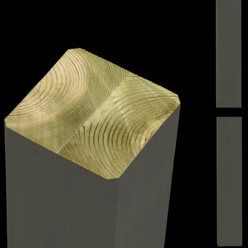 Online Plus Omlimet stolpe/drager  9x9x208 cm umbragrå
