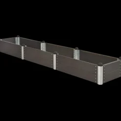 Plantekasser^Plus PIPE højbed 78x78x36 cm sort