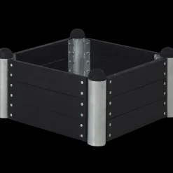 Outlet Plus PIPE højbed 80x80x36 cm sort