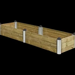 Plantekasser^Plus PIPE højbed 80x80x36 cm trykimprægneret