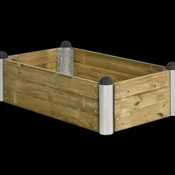 Plantekasser^Plus PIPE højbed 80x80x36 cm trykimprægneret