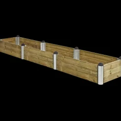 Plantekasser^Plus PIPE højbed 80x80x36 cm trykimprægneret