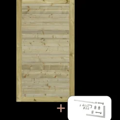 Plus Havelåger^Plank enkeltlåge inkl. beslag 100x163 cm trykimprægneret