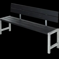 Plus Bord- Og Bænkesæt^Plankebænk med ryglæn 176 cm trykimprægneret