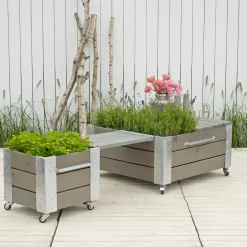 Plus Plantekasser^plantekasse 48x47x88 cm grundmalet sort