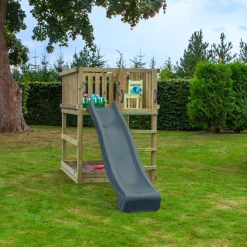 Børn Plus Legetårne^plast rutsjebane gråsort 220 cm