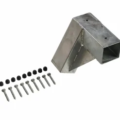 Børn Plus Legetårne^Play Legetårn inkl. gyngestativ gråsort rutsjebane og gynger