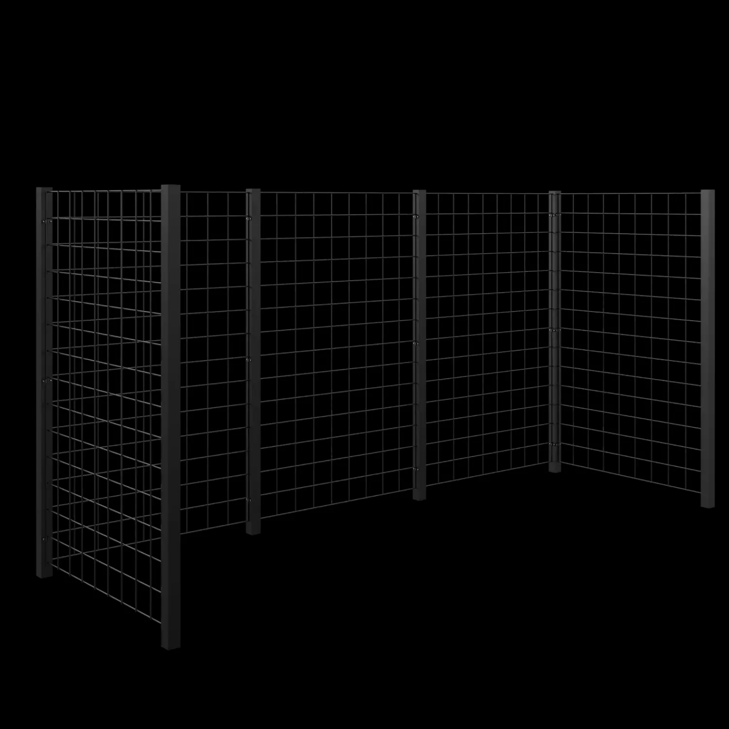 Outlet Plus renovationsskjul stålespalier 193,5x99x147 cm sort