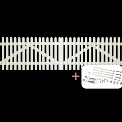 Hot Plus Retro dobbeltlåge inkl. beslag 300x80 cm hvid