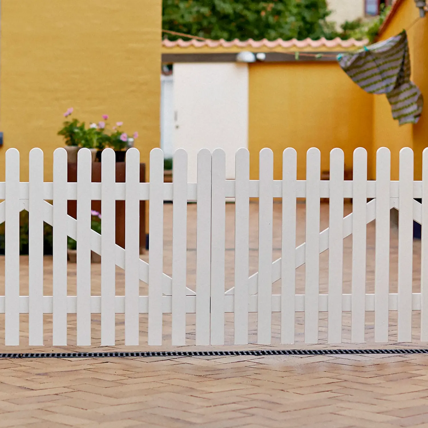 Hot Plus Retro dobbeltlåge inkl. beslag 300x80 cm hvid