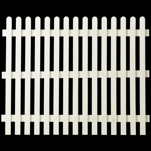 Plus Træhegn^Retro hegn 150x80 cm hvid