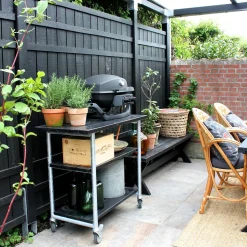 Plus Havelåger^Rustik enkeltlåge 100x138 cm sort