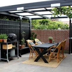 Plus Havelåger^Rustik enkeltlåge 100x138 cm sort