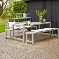 Bord- Og Bænkesæt^Plus Ryglæn til plankebænk 166 cm trykimp