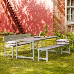 Bord- Og Bænkesæt^Plus Ryglæn til plankebænk 166 cm trykimp