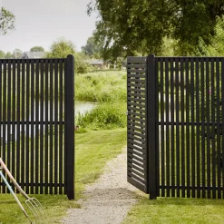 Plus Lamelhegn^Sendai hegn 180x80 cm sort