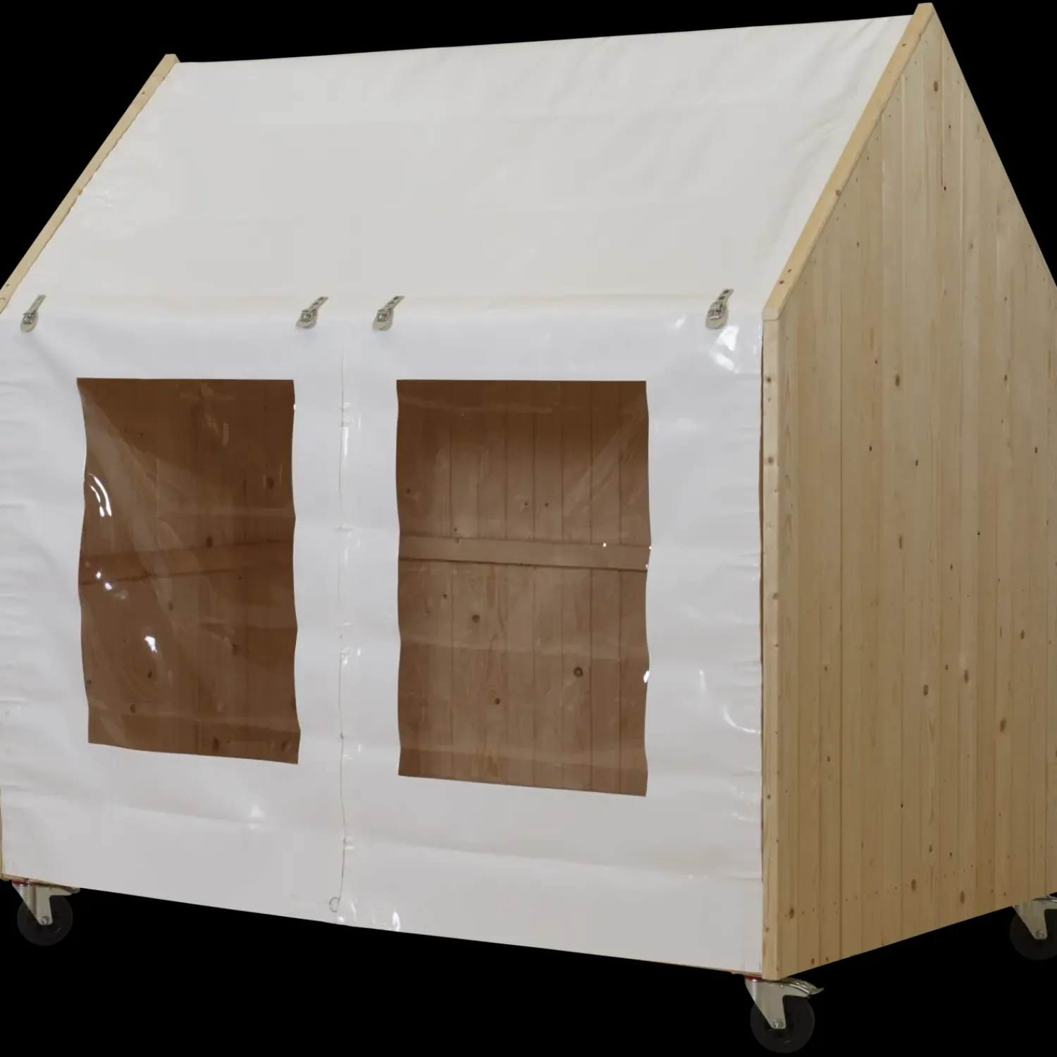 Outlet Plus shelter på hjul ubehandlet nåletræ