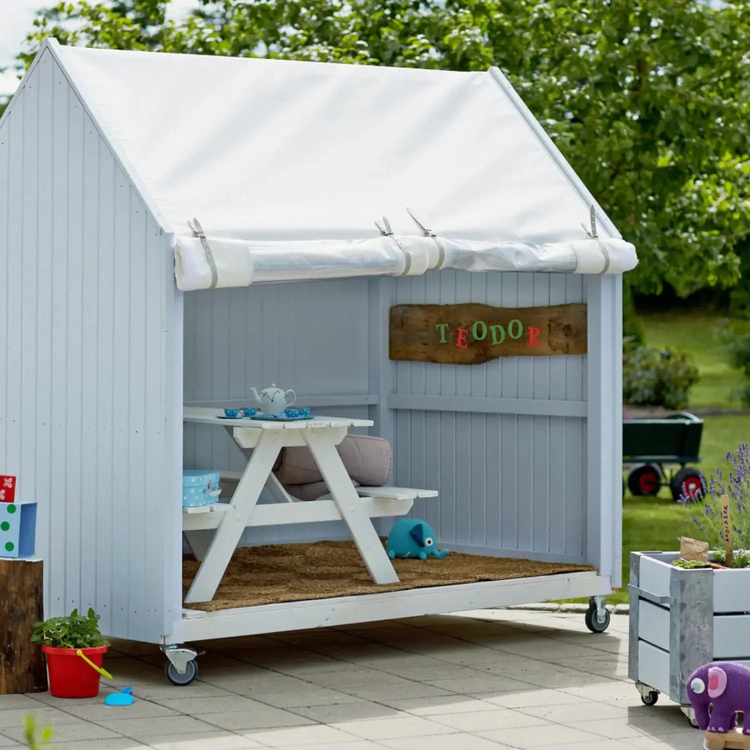 Outlet Plus shelter på hjul ubehandlet nåletræ