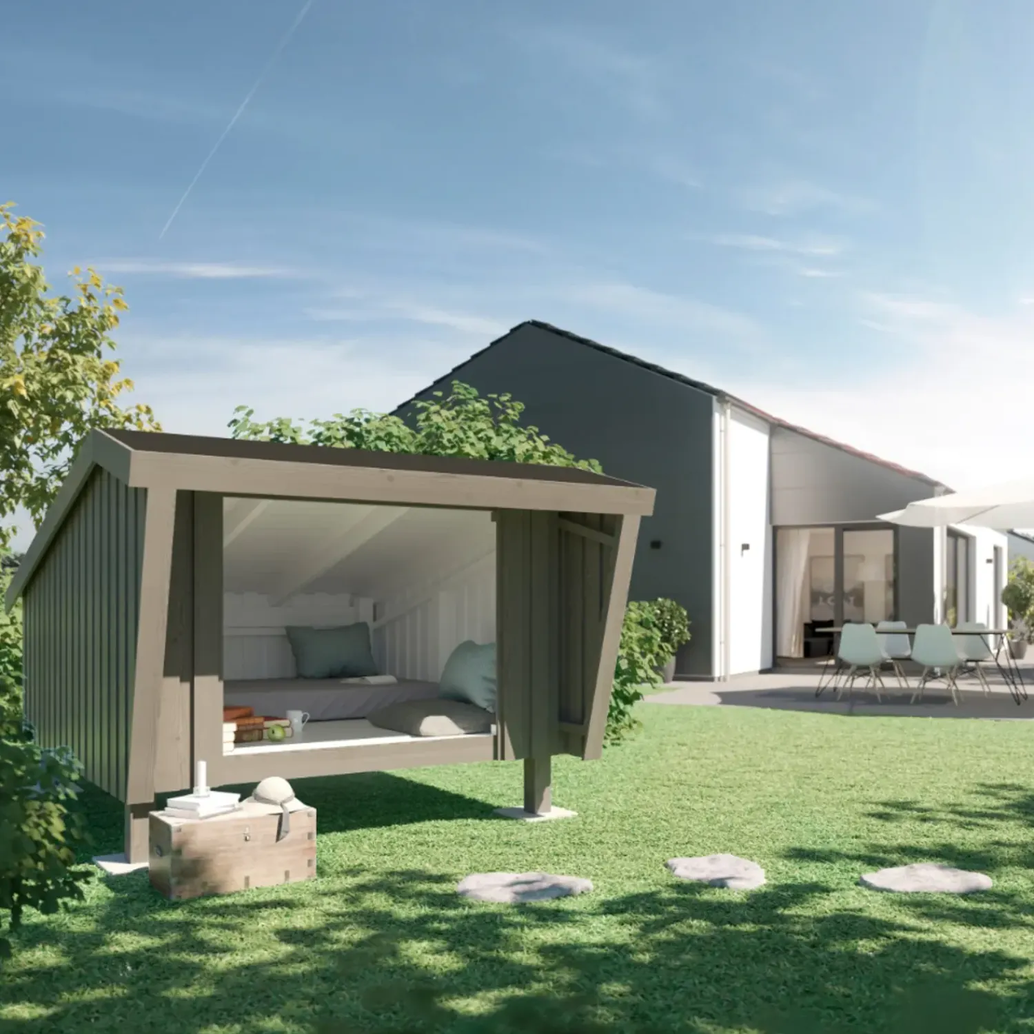 Shelters^Plus shelter ubehandlet nåletræ inkl. beslag/skruer