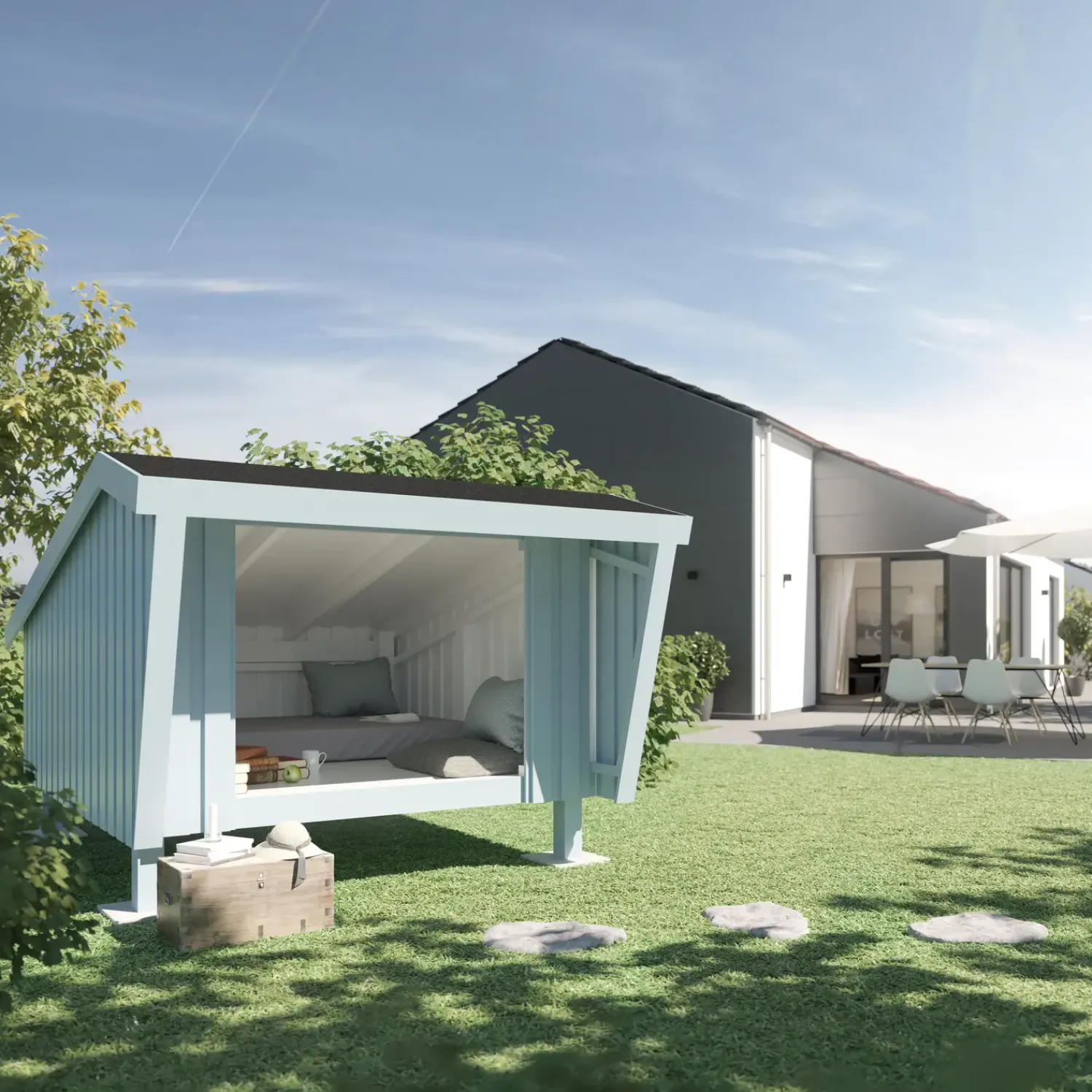 Shelters^Plus shelter ubehandlet nåletræ inkl. beslag/skruer