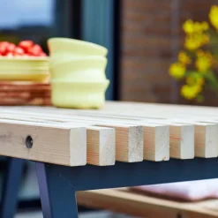 Best Plus Siesta Bord 138x76,5x72 cm grundmalet drivtømmerfarve