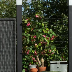 Plus Tilbehør Til Hegn^stålespalier m/kant 900x1800 mm sort