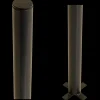 Outlet Plus stålstolpe rund t/nedgravning Ø42,4mm x 186 cm sort