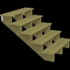 Outlet Plus Terrassetrappe 5 trin 88x126 cm 34,2°  120 cm