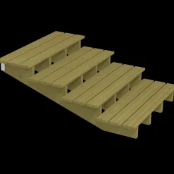 Discount Plus Terrassetrappe 4 trin  19°  120 cm