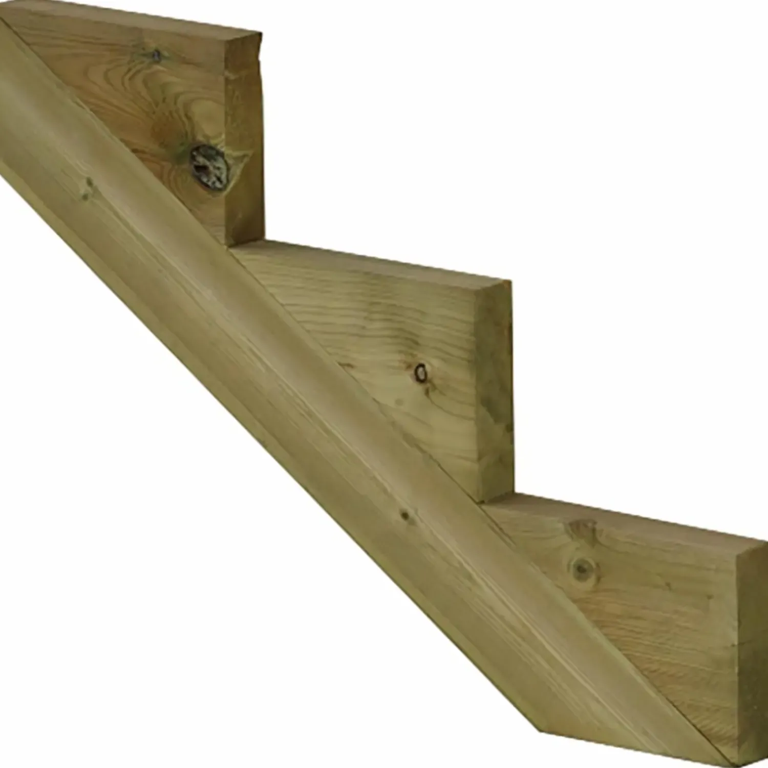 Plus Trapper Og Lemme^Terrassetrappe 3 trin 54x76 cm 34,2° 120 cm