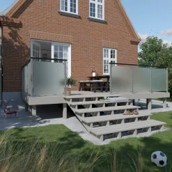 Hot Plus Terrassetrappe 5 trin  19°  180 cm