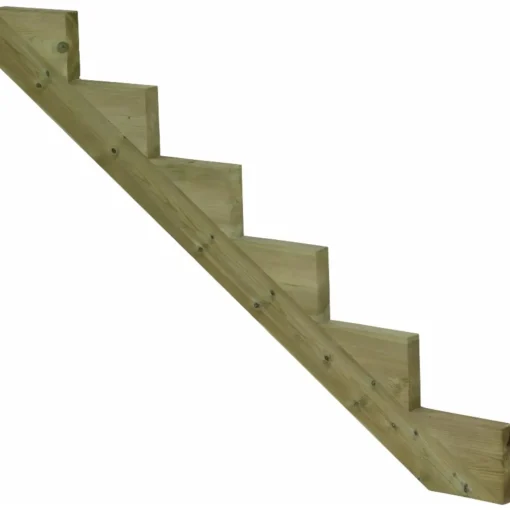Clearance Plus Terrassetrappe 6 trin 105x151 cm 34,2°  180 cm