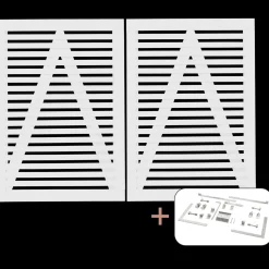 Plus Havelåger^Tokyo dobbeltlåge inkl. beslag 200x90 cm hvid