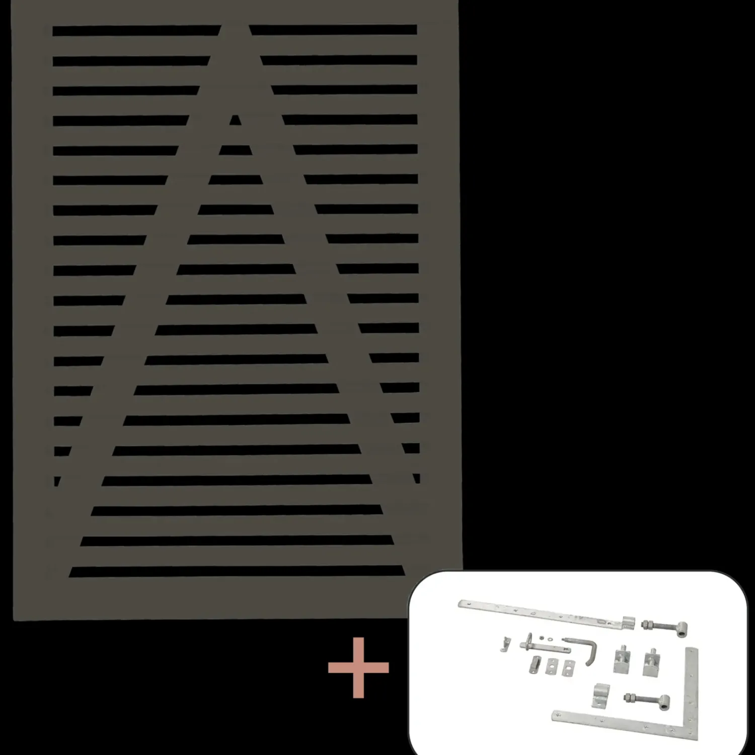 Plus Havelåger^Tokyo Enkeltlåge inkl. beslag 100x140 cm