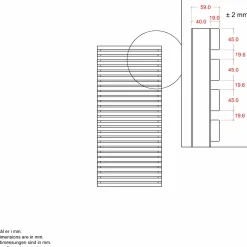 Plus Lamelhegn^Tokyo hegn 83×140 cm ThermoWood®
