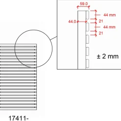 New Plus Tokyo hegn 83x140 cm sort