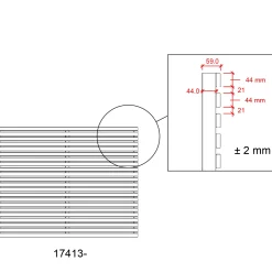 Plus Lamelhegn^Tokyo Hegn 180x90 cm umbragrå