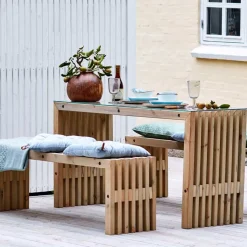 Hot Plus trallebænk rustik, 138x36 cm