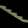 Discount Plus trappevange 5 trin 19° 195x65 cm tryk imp.
