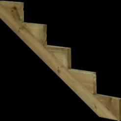 Plus trappevange 7 trin trykimp. træ