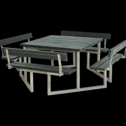 Plus Bord- Og Bænkesæt^Twist bord/bænkesæt med 4 ryglæn 227 cm trykimp