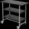 Discount Plus Urban grill-/plantebord med 2 hylder grundmalet sort