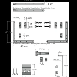 Sale Plus Vinesse dobbeltlåge inkl. beslag 300x98 cm hvid