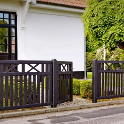 Plus Træhegn^Vinesse hegn 150x96 cm sort