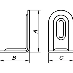 Sale Peder Nielsen PN riglejern 23 mm hvid