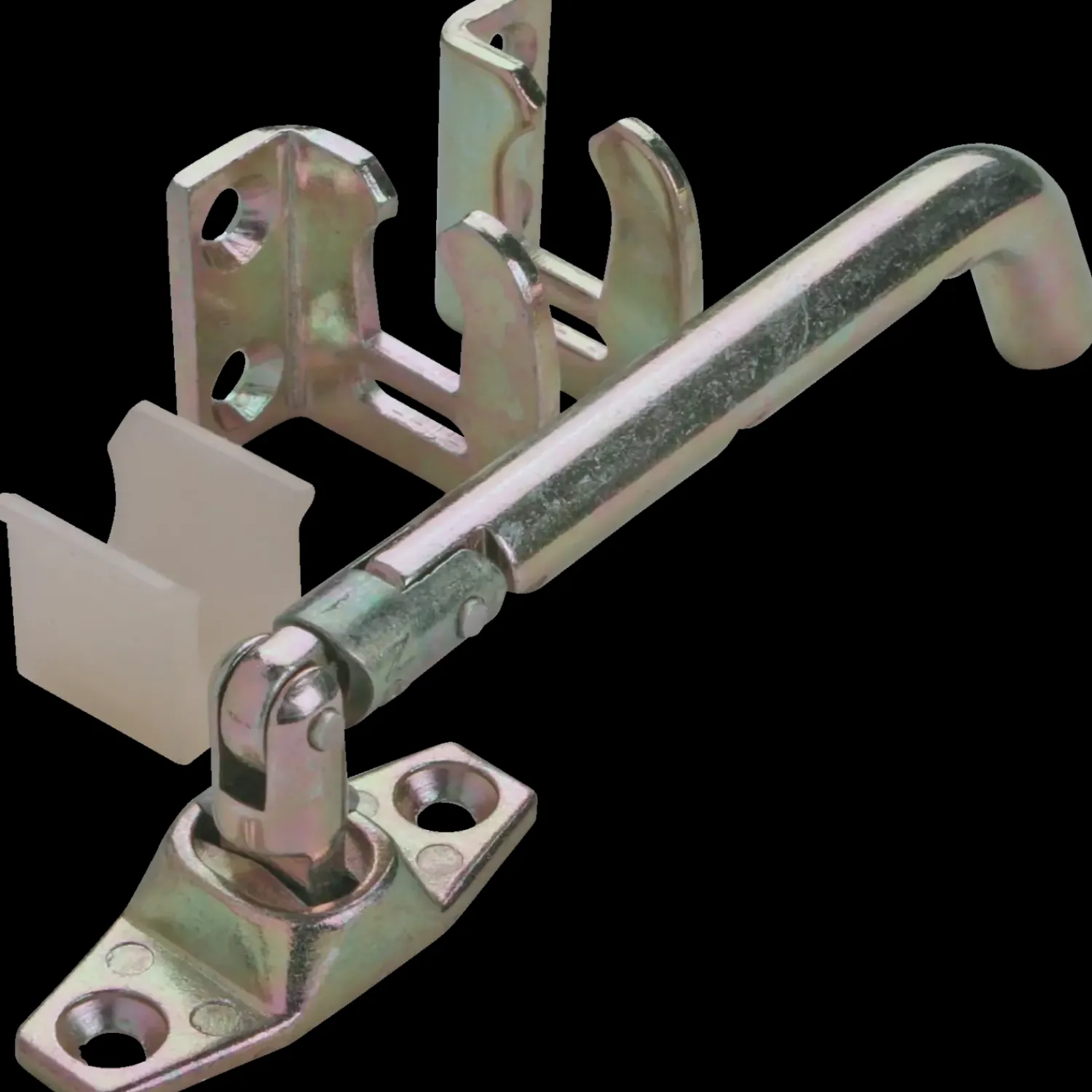 Dør- Og Vinduessikring|Vindues Og Dørbeslag^PN sikringsbeslag med spærre gulkromat