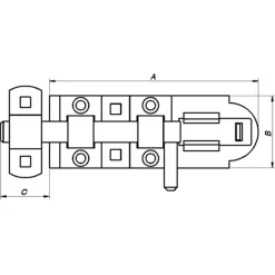 Discount Peder Nielsen PN skudrigle 132x45x25 mm t/hængelås elforzinket