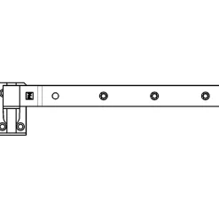 Outlet Peder Nielsen PN stabelhængsel 310 mm varmforzinket sort